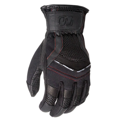 Motodry Summer Vented Leather Gloves - Black