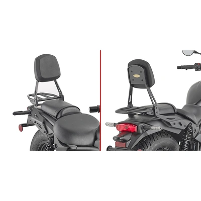 Givi Backrest With Detachable Rack - Kawasaki Eliminator 500 24- (Ts4134C)