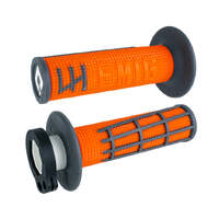 ODI EMIG 2.0 Lock-On Grip Set - 2 & 4 Stroke - Orange/Graphite