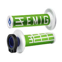 ODI V2 EMIG  LOCK ON GRIP 2ST 4ST - GREEN/WHITE