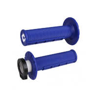 ODI MX V2 LOCK-ON HALF-WAFFLE GRIPS 2ST 4ST - BLUE