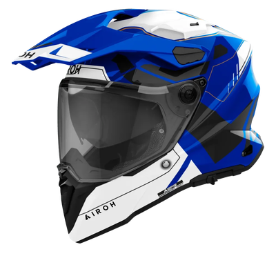 Airoh Commander 2 Reveal Adventure Helmet - Blue Gloss
