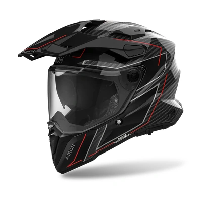 Airoh Commander 2 Full Carbon Adventure Helmet - Stylish Gloss