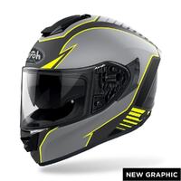 Airoh ST501 Type Helmet - Black/Grey/Matte Yellow
