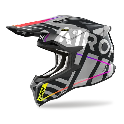 Airoh Strycker Brave MX Helmet - Grey Gloss