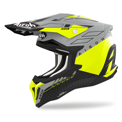 Airoh Strycker Skin MX Helmet - Yellow Matt - XL