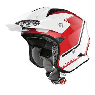 Airoh TRR-S Keen Trials Helmet - Red Gloss