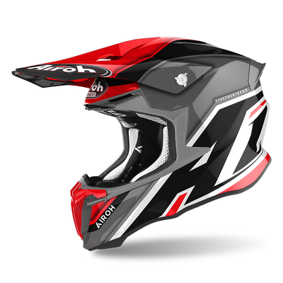 Airoh Twist 2.0 Shaken MX Helmet - Red Gloss
