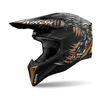 Airoh Wraaap Cyborg MX Helmet - Gloss