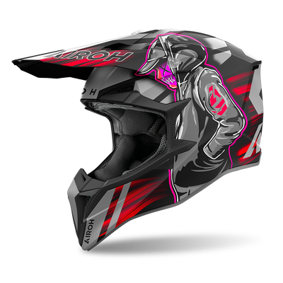 Airoh Wraaap Cyber MX Helmet - Red Matt