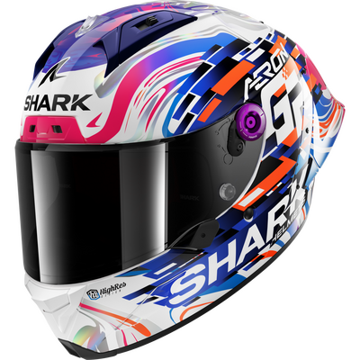 Shark Aeron-GP Zarco De France Full Face Helmet - Purple/Blue