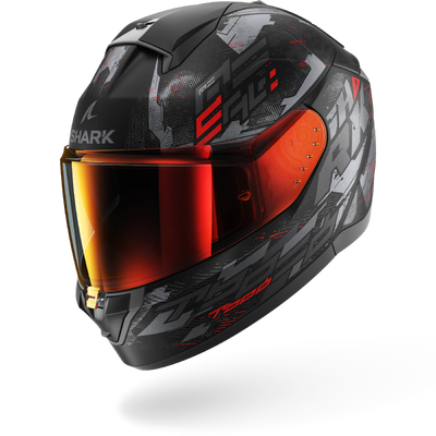 Shark Ridill 2 Molokai Full Face Helmet - Matte Black/Anthracite/Red