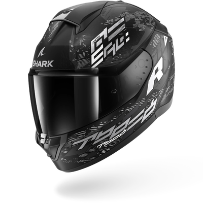 Shark Ridill 2 Molokai Full Face Helmet - Matte Black/White/Silver