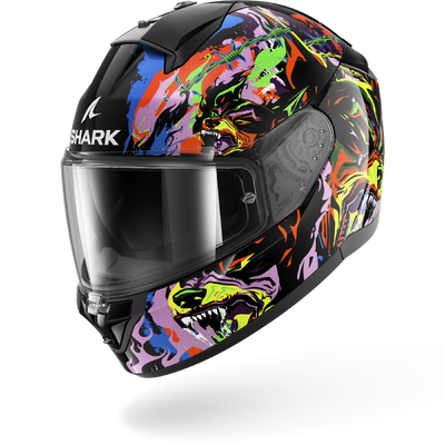 Ridill 2 Raging Beast Full Face Helmet - Black/Violet/Yellow