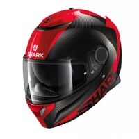 Shark Spartan Carbon Skin Helmet - Black/Red - S