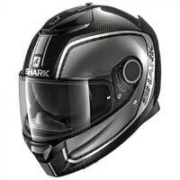 Shark Spartan Priona Helmet - Carbon/Anthracite/Silver