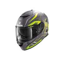 Shark Spartan Antheon Helmet - Anthracite/Yellow/Black