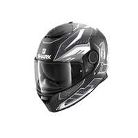 Shark Spartan Antheon Helmet - Black/White/Black