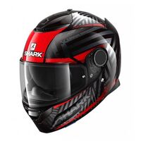 Shark Spartan Kobrak Helmet - Black/Red