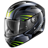 Shark D-Skwal Mercurium Helmet - Black/Anthracite/Green