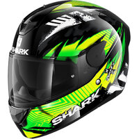 Shark D-Skwal 2 Penxa Helmet - Black/Green/Yellow