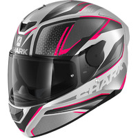 Shark D-Skwal 2 Daven Helmet - Silver/Black/Violet