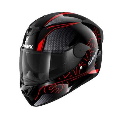 Shark D-Skwal 2 Cadium Helmet - Black/Red/Black