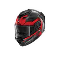 Shark Spartan GT Carbon Shestter Helmet - Carbon/Red/Anthracite
