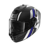 Shark Spartan RS Carbon Shawn Helmet - Blue/Silver