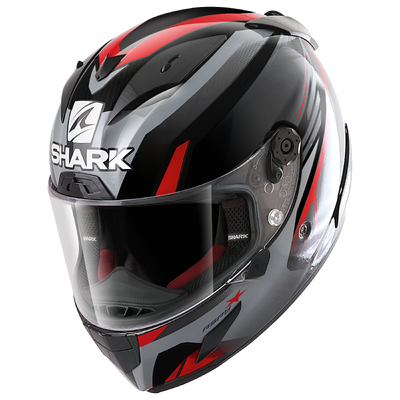 Race-R Pro Aspy Full Face Helmet - Black/Anthracite/Red