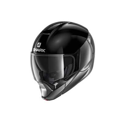 Shark Evojet Dual Blank Modular Helmet - Anthracite/Black/Anthracite