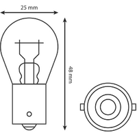 MCS Indicator Bulb 12V 21W 
