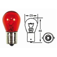 MCS IND BULB LGE HEAD 12V/21W AMBER