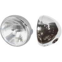 MCS 7" Chrome Headlight H4 Type