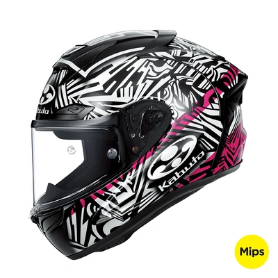 Kabuto F17 GP MIPS Aleix Full Face Helmet - Black/White