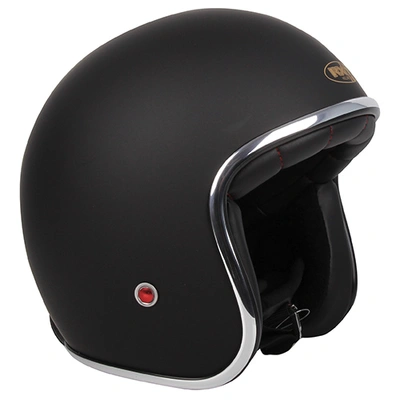 RXT A611C Classic Open Face Helmet (No Studs) - Matt Black - XXS