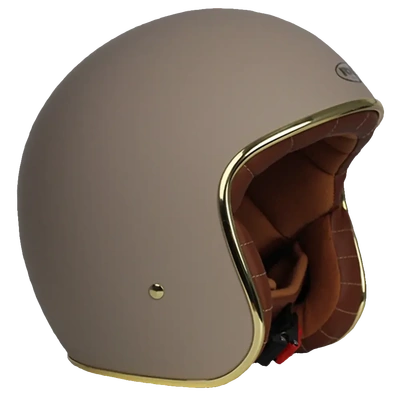 RXT Classic Open Face Motorcycle Helmet - Matte Almond Grey