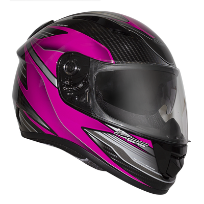 RXT A736 Evo Axis Full Face Helmet - Black/Magenta - M