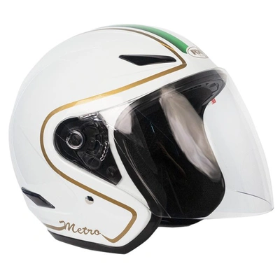 RXT A218 Metro Retro Italy Helmet - White/Red/Green - XS