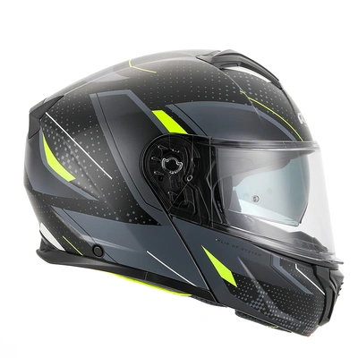 RXT 918 Modular Helmet - Matt Black/Grey/Fluro - XL
