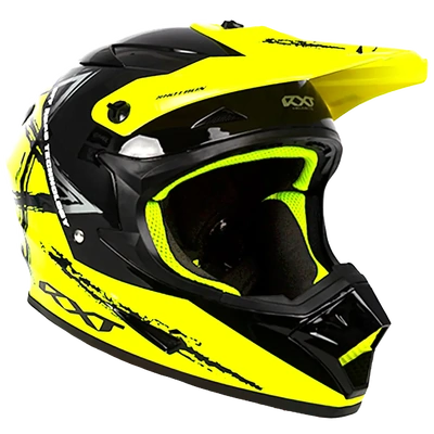 RXT A727 Sector Wrath MX Helmet - Gloss Black/Fluro 