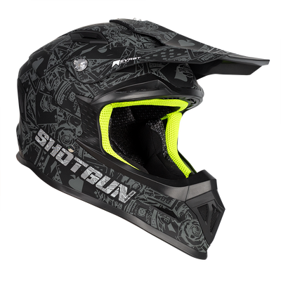 RXT 762 SG1 Ultra+ Shotgun All In MX Helmet - Matt Black/Grey 