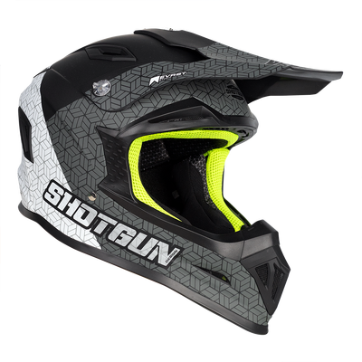 RXT 762 SG1 Ultra+ Shotgun Prism MX Helmet - Matt Black/Grey/White 
