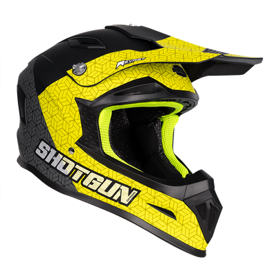 RXT 762 SG1 Ultra+ Shotgun Prism MX Helmet - Black/Grey/Yellow 
