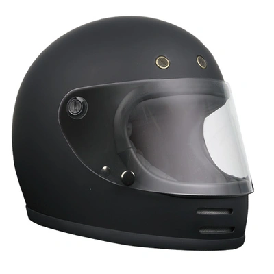 RXT A751 Stone Retro Full Face Helmet - Matt Black 