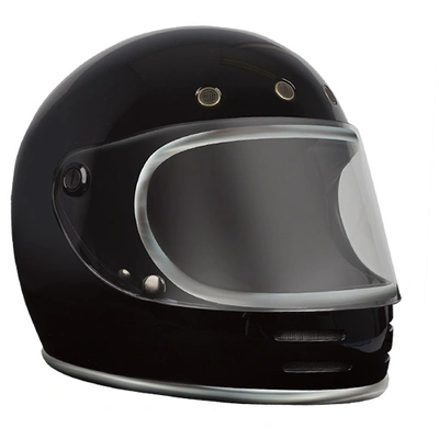 RXT A751 Stone Retro Full Face Helmet - Gloss Black 