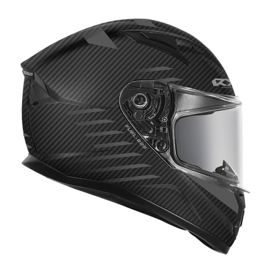 RXT 825 Street 2 Fuel Full Face Helmet - Matt Carbon Black/Silver - XL