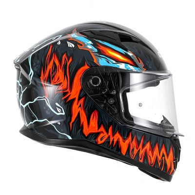 RXT 825 Street 2 Revenge Full Face Helmet - Matt Black/Red - S