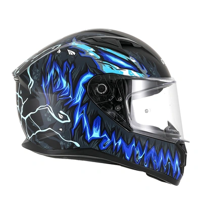 RXT 825 Street 2 Revenge Full Face Helmet - Matt Black/Blue - L