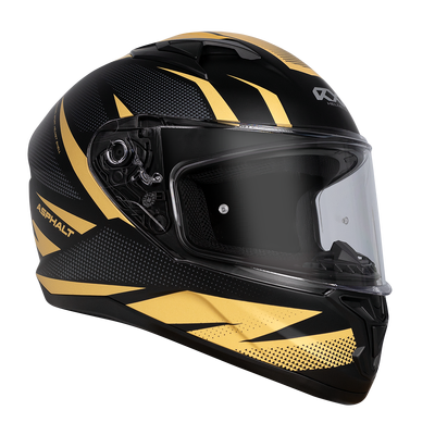 RXT 825 Street 2 Asphalt Full Face Helmet - Matt Black/Gold - L